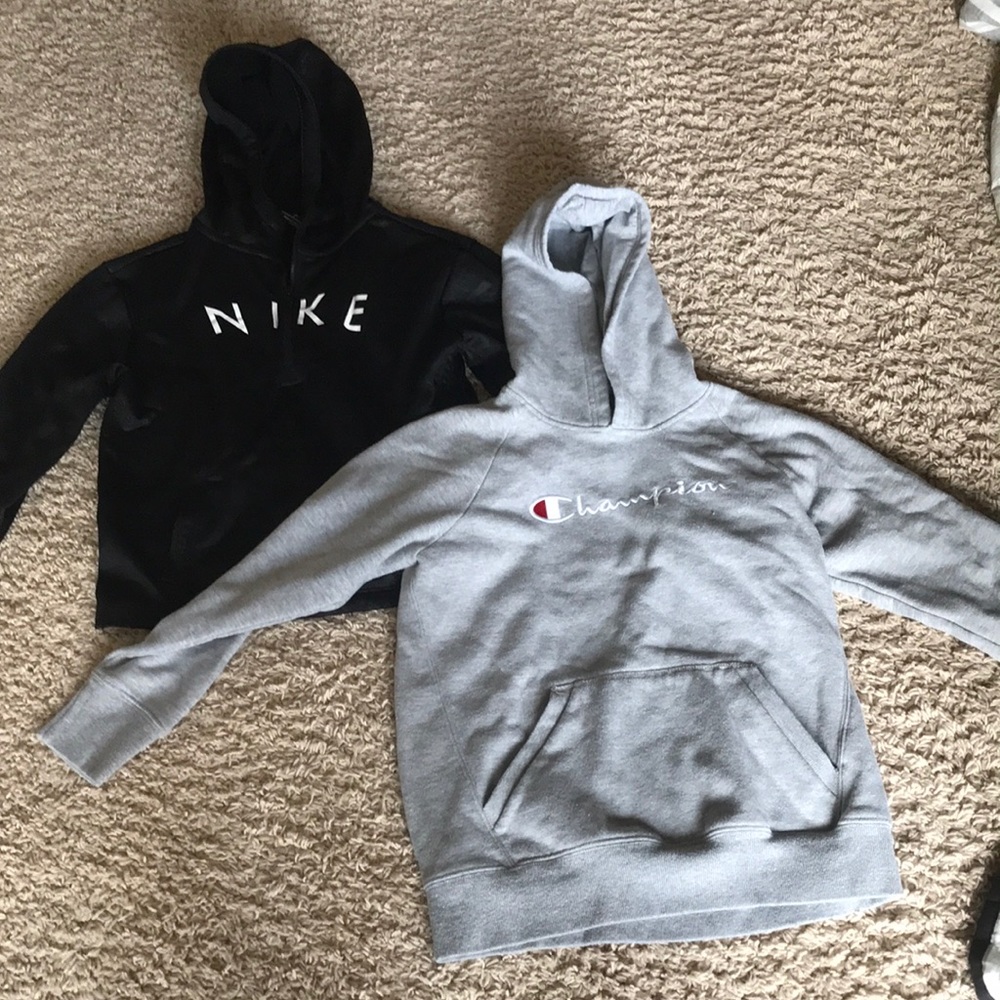 Two hoodies